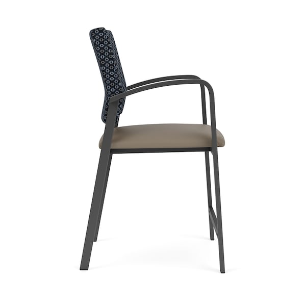 Newport Hip Chair Metal Frame, Charcoal, RS Night Sky Back, MD Farro Seat
